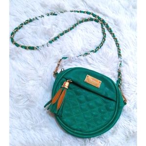 Nine West Green Quilted Circle Bag
